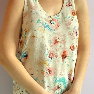 Rebecca Taylor Watercolor Floral Camisole